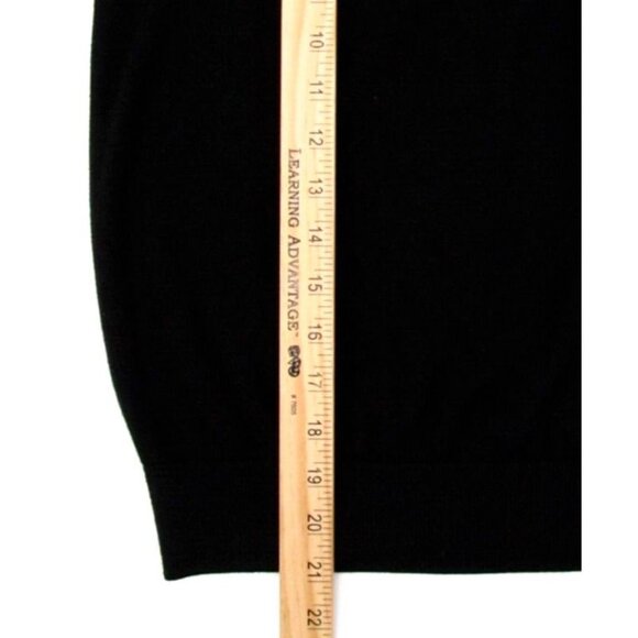 Banana Republic Sweater Womens XS Black Pleated Neckline 3/4 Sleeve Pullover - Picture 8 of 10